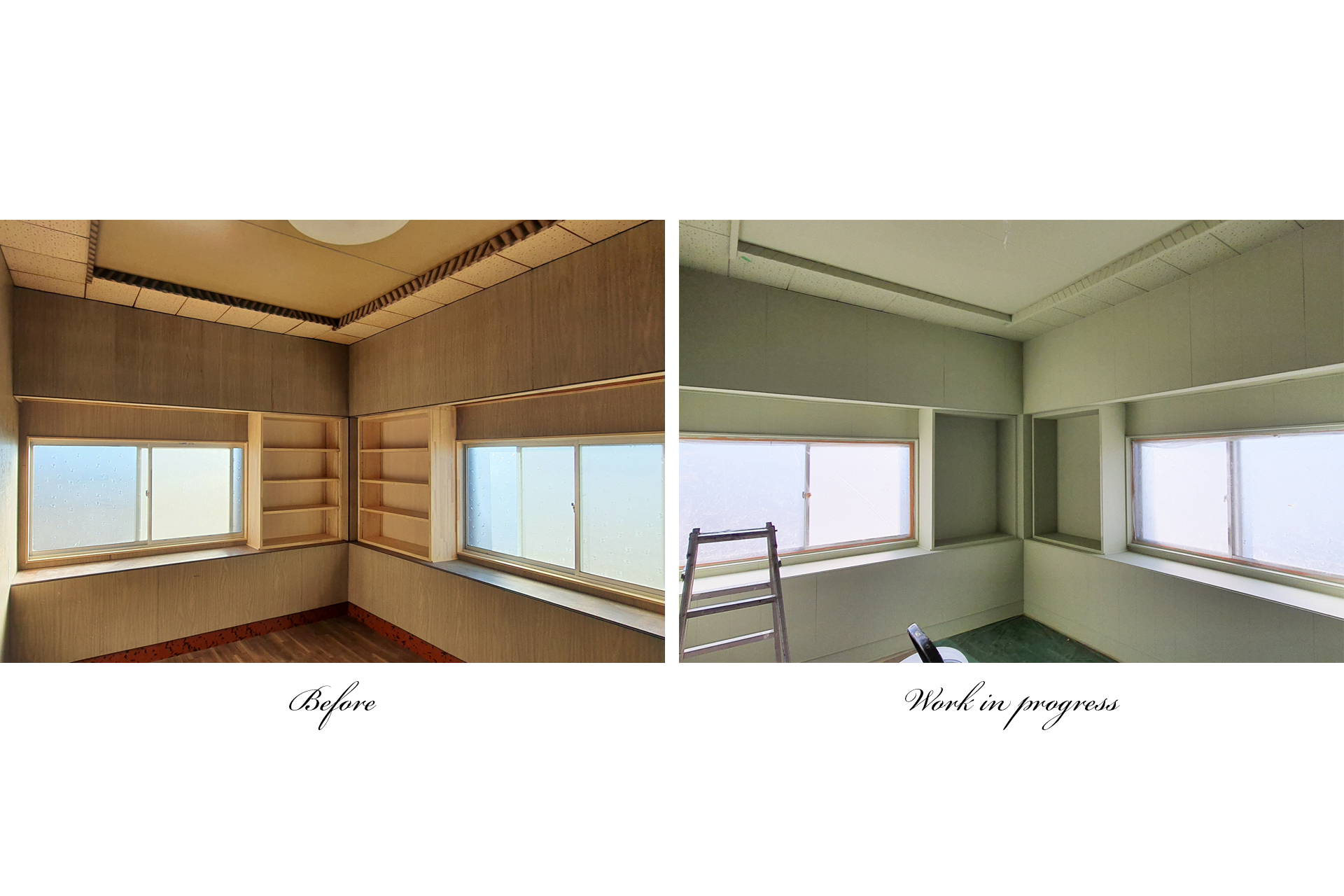 日本家屋の元応接間をペイントdeリノベーション インテリアデザイン 小淵沢 Kobuchizawa Colour